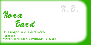 nora bard business card
